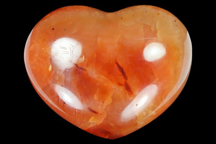 Colorful Carnelian Agate Heart #125725